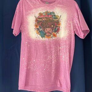 Graphic Tee with Cow